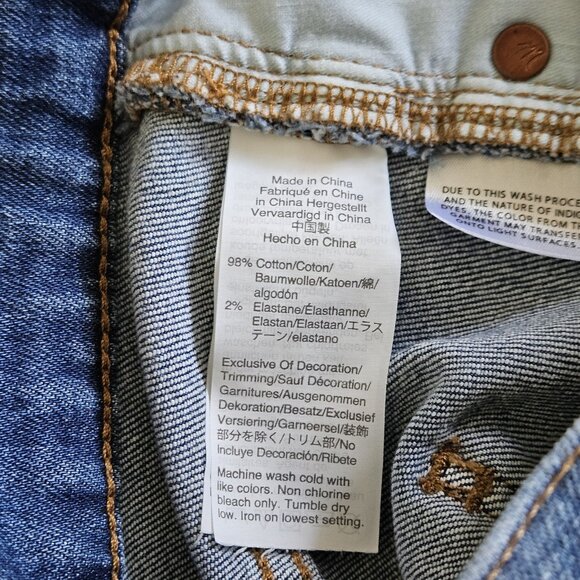 Madewell Jeans Womens 34 Blue Denim The Perfect Vintage Crop Jean Stretch Grunge - Picture 13 of 16